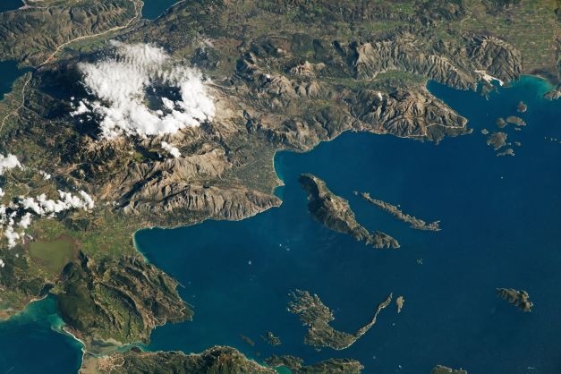 Η Δυτική Ελλάδα όπως φαίνεται από τον Διεθνή Διαστημικό Σταθμό